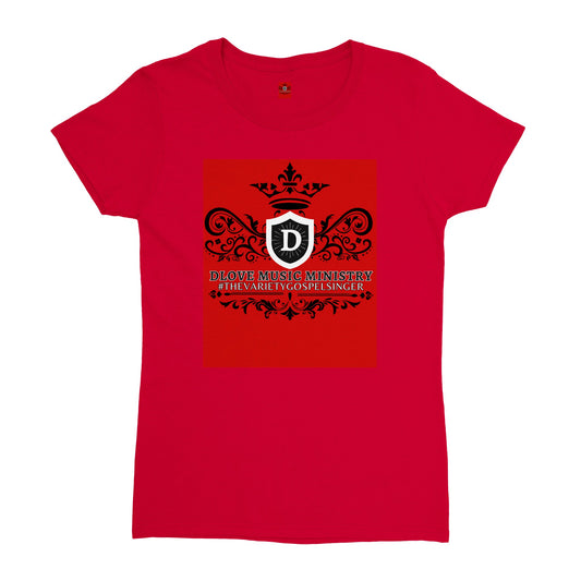 DLOVE MUSIC MINISTRY-Heavyweight Womens Crewneck T-shirt
